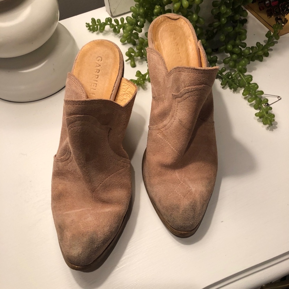 Pink Heeled Mule